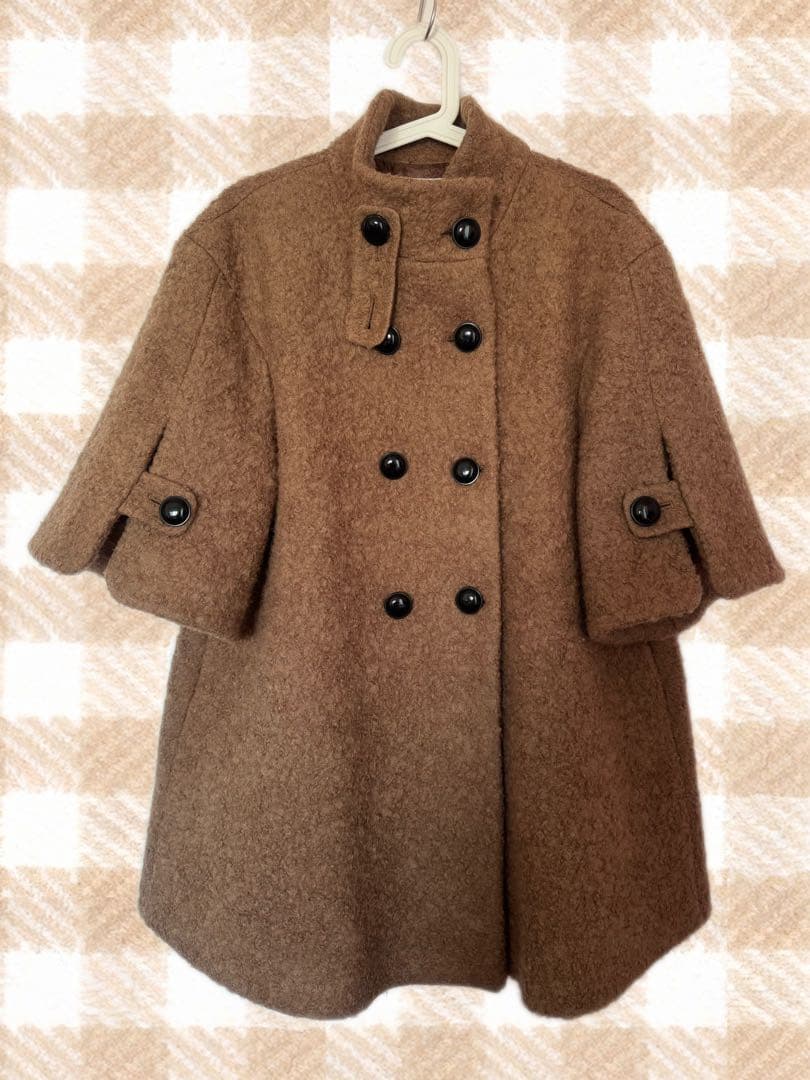 美品　シェリエ　クラシカルコート　キャメル