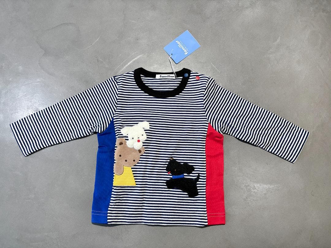 【新品 未使用】 familiar ファミリア 長袖 トップス 80cm ロンT