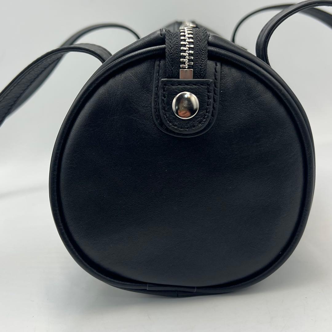 ear PAPILLONNER カフェチャーム付き円柱バック　ブラック　極美品