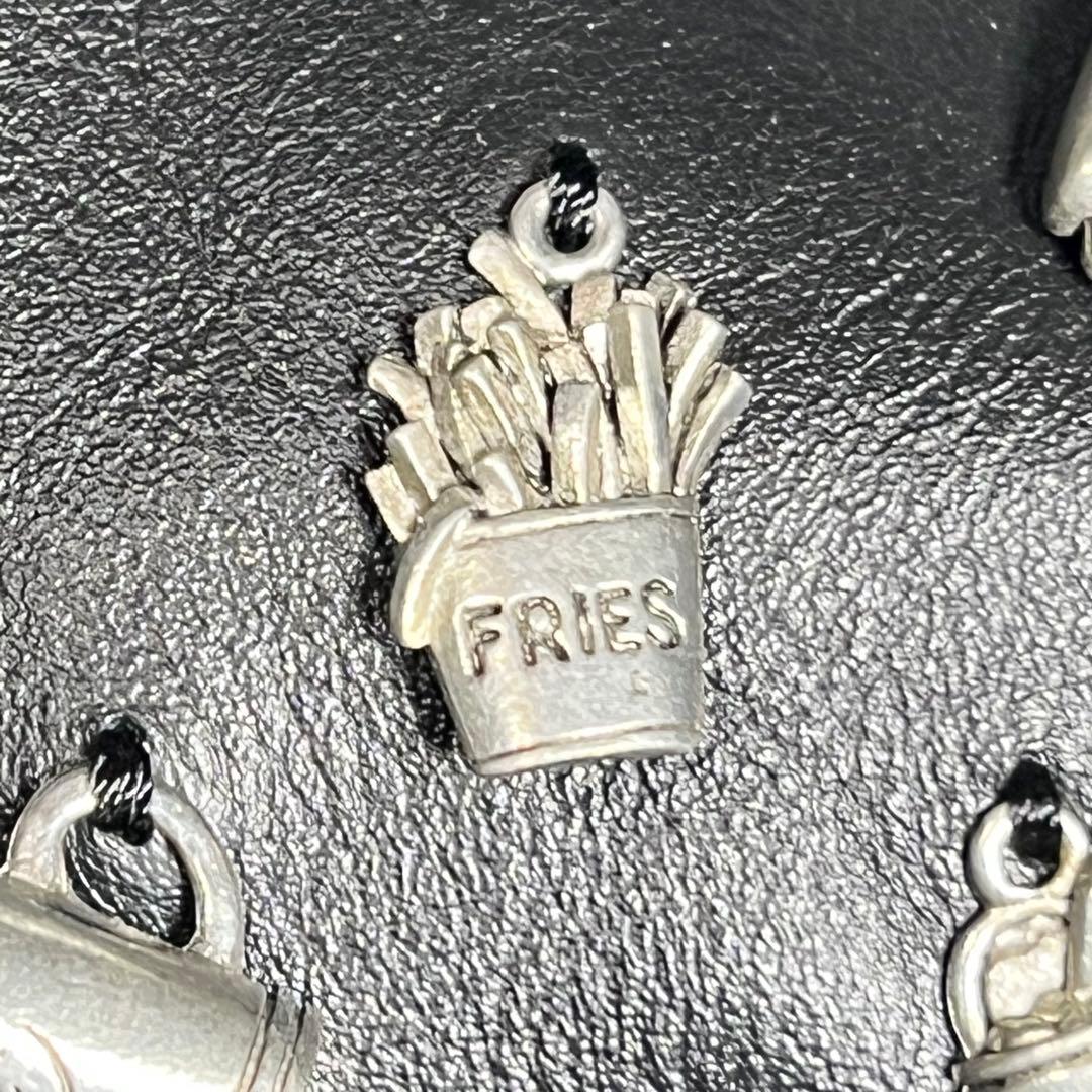 ear PAPILLONNER カフェチャーム付き円柱バック　ブラック　極美品