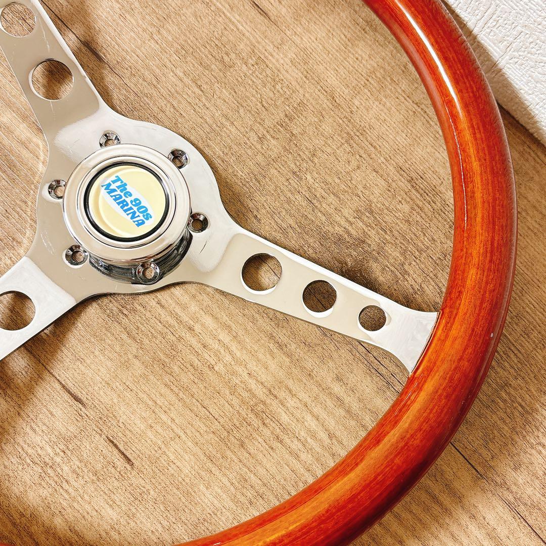 ウッドハンドル　ウッドステアリング　38cm アメリカン　USDM 旧車