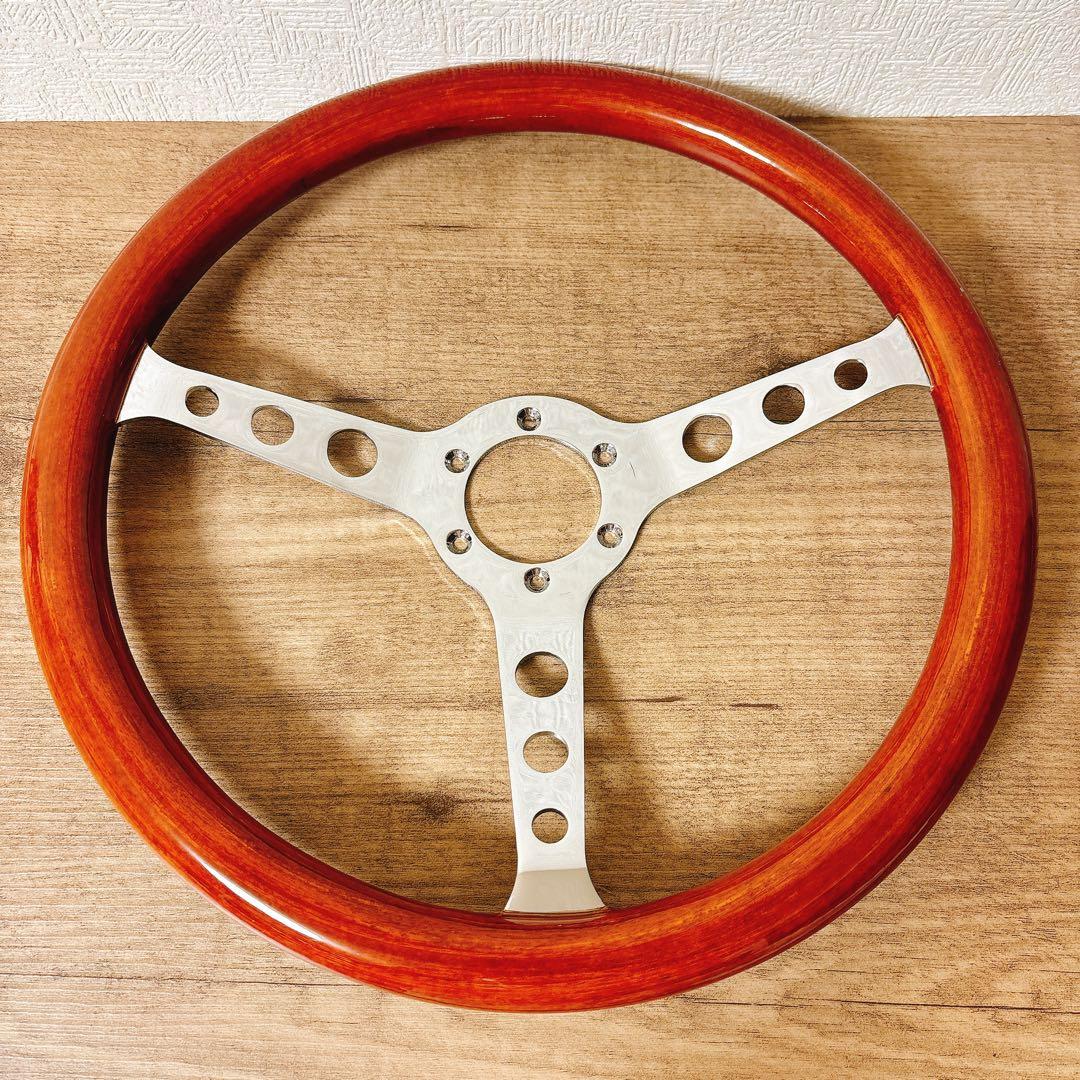 ウッドハンドル　ウッドステアリング　38cm アメリカン　USDM 旧車