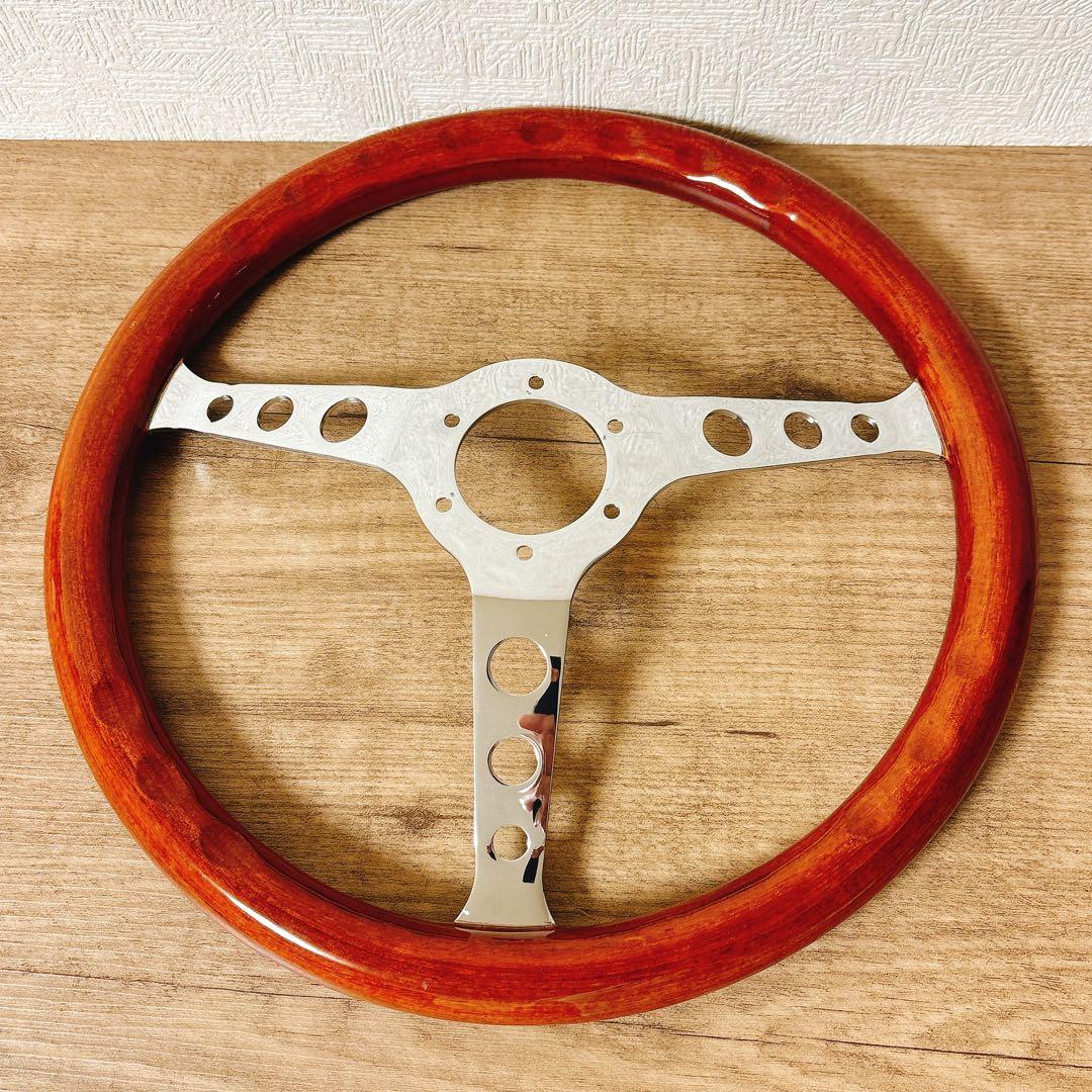 ウッドハンドル　ウッドステアリング　38cm アメリカン　USDM 旧車