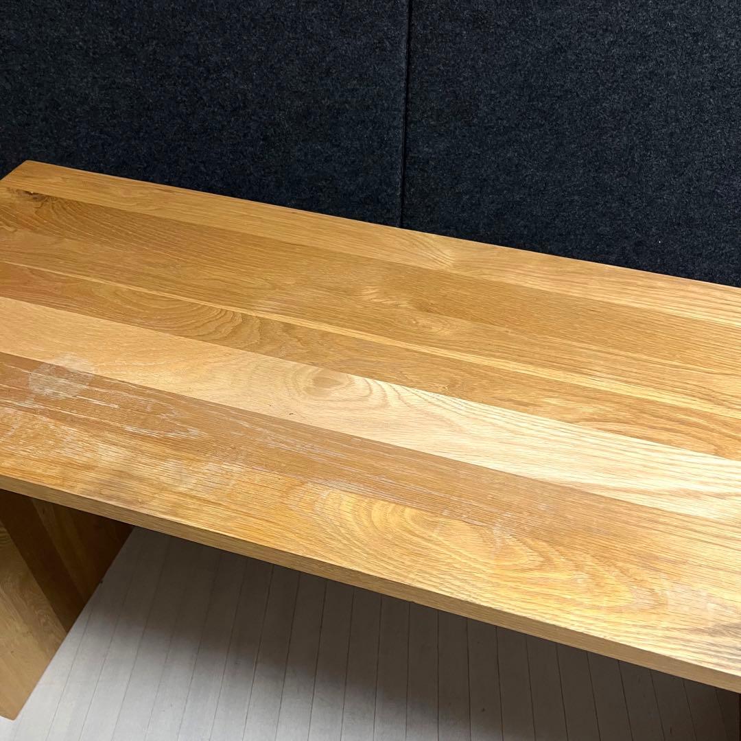 廃盤品　無印良品　MUJI 無垢材デスク　オーク材　学習机　コの字　事務机