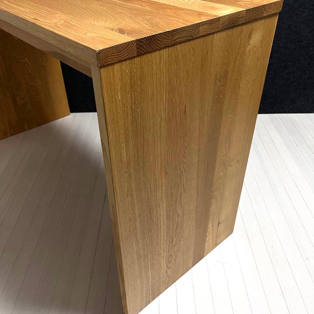 廃盤品　無印良品　MUJI 無垢材デスク　オーク材　学習机　コの字　事務机