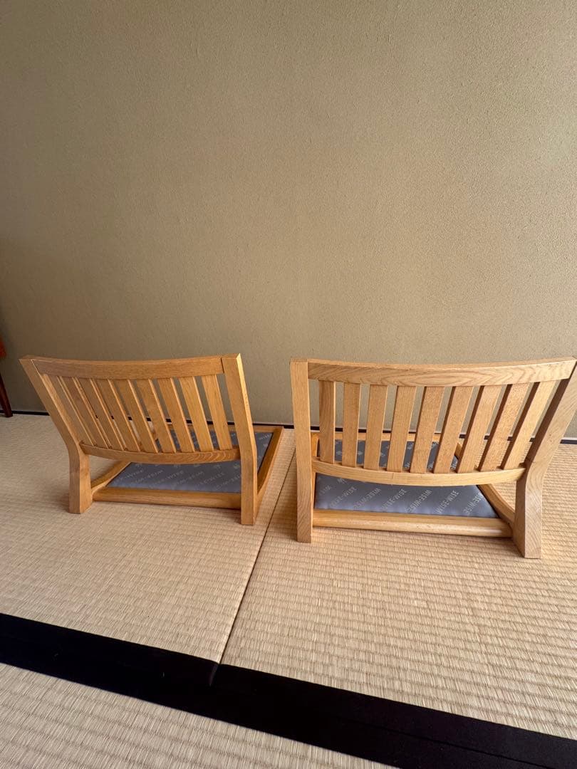 『ふくさん専用』WISE WISE 無垢材AKI座椅子2脚セット