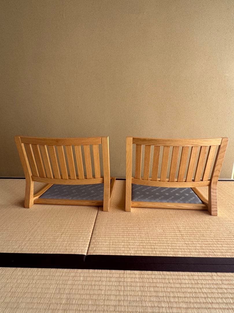 『ふくさん専用』WISE WISE 無垢材AKI座椅子2脚セット