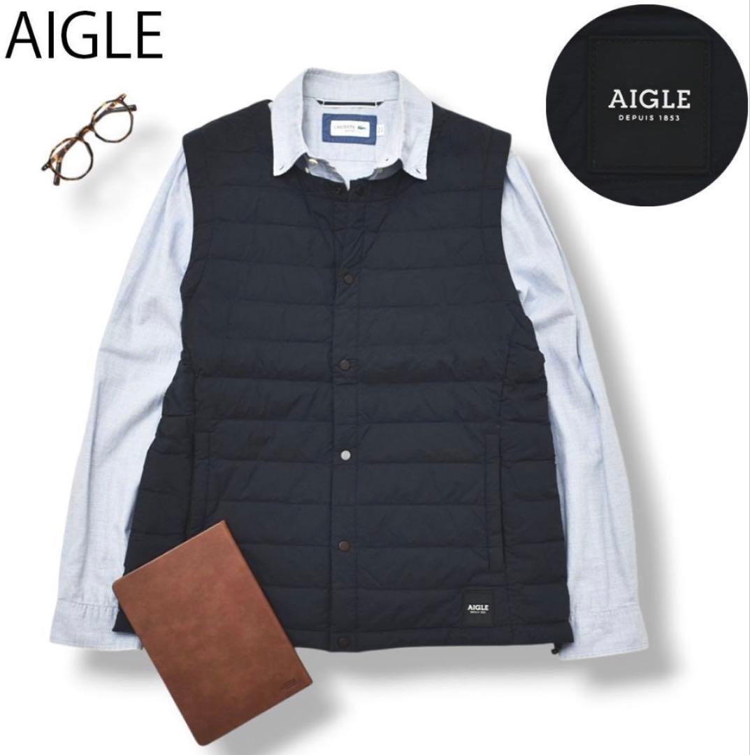 【定価25300円】エーグル AIGLE ガヴァリー ダウンベスト M ブラック