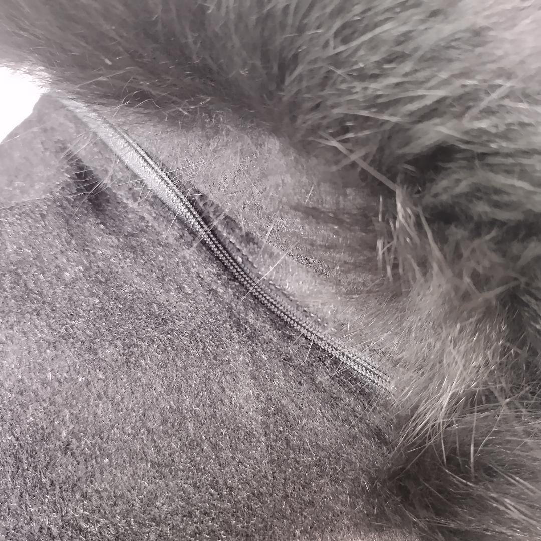 【未使用級】SAGA FURS カシミヤ ポンチョ 2way ブルーフォックス