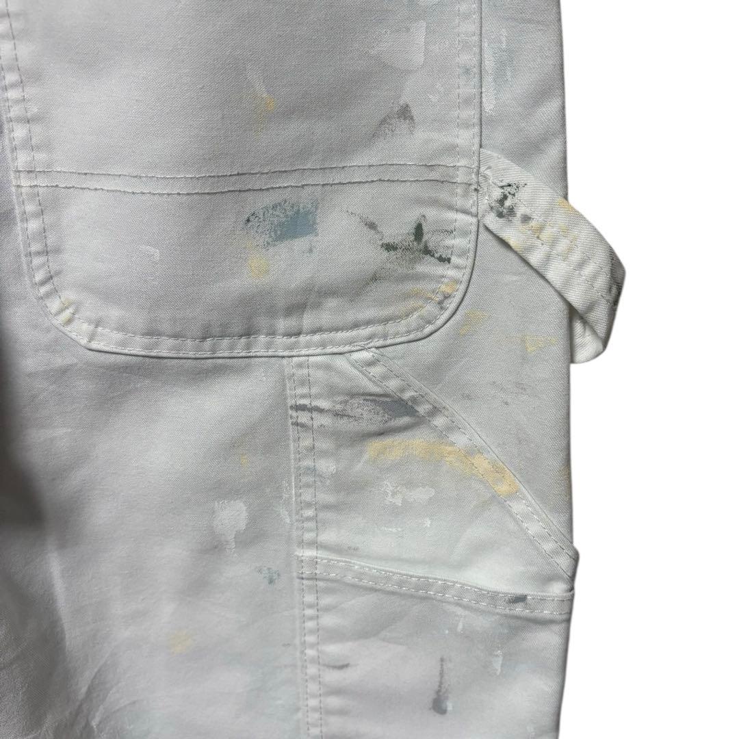 Dickies ペインターパンツ 白 ホワイト ペイント ペンキ 一点物