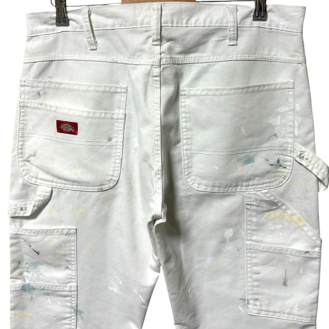 Dickies ペインターパンツ 白 ホワイト ペイント ペンキ 一点物
