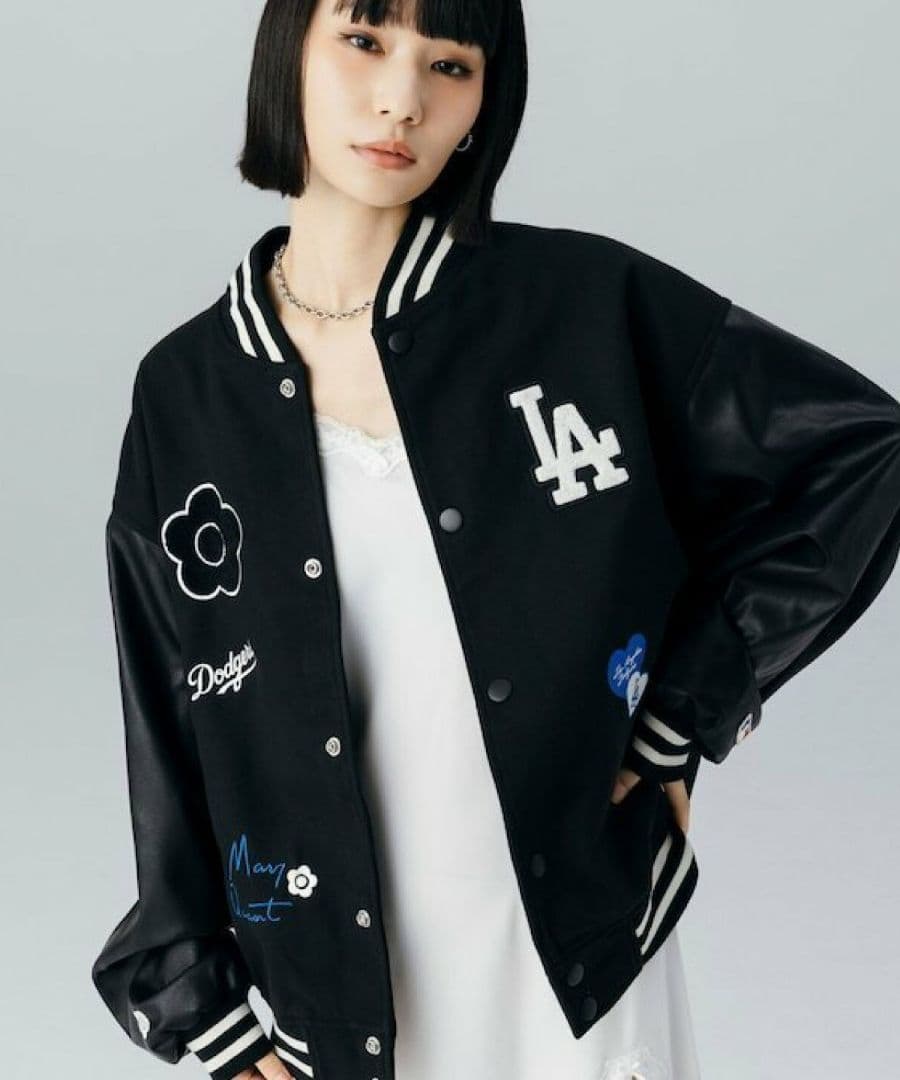MLB×MARY QUANT PATCH STUDIUM JACKET