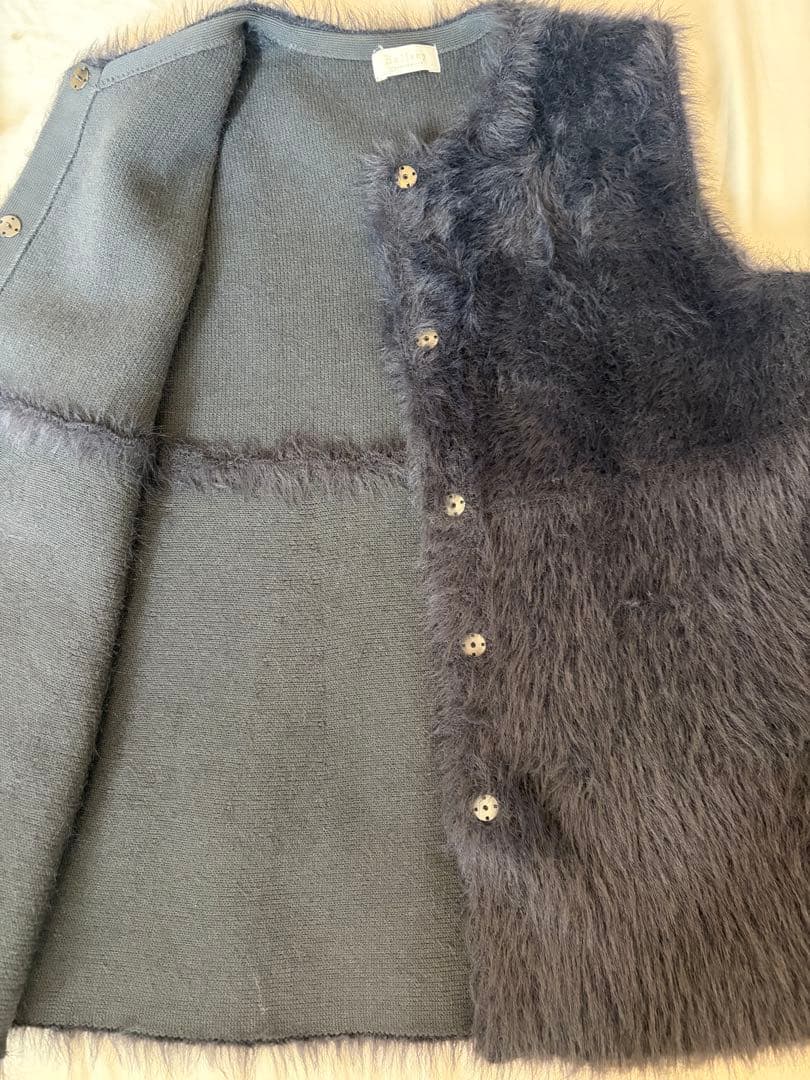 Ballsey フェザーヤーンぺプラムベスト