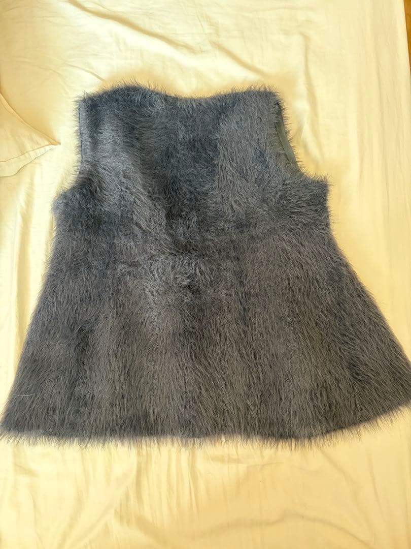 Ballsey フェザーヤーンぺプラムベスト