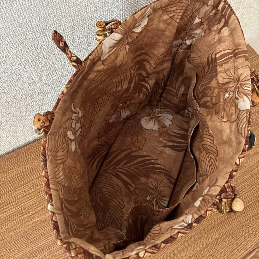 ハワイアンキルトバッグ　ハイビスカス