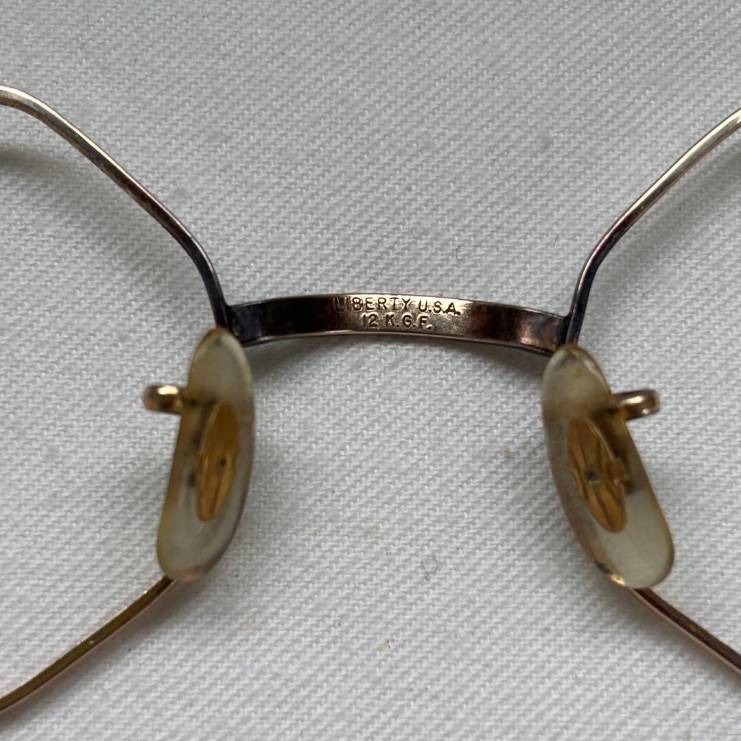 LIBERTY OPTICAL オクタゴン 八角形 メタル 金張 サングラス