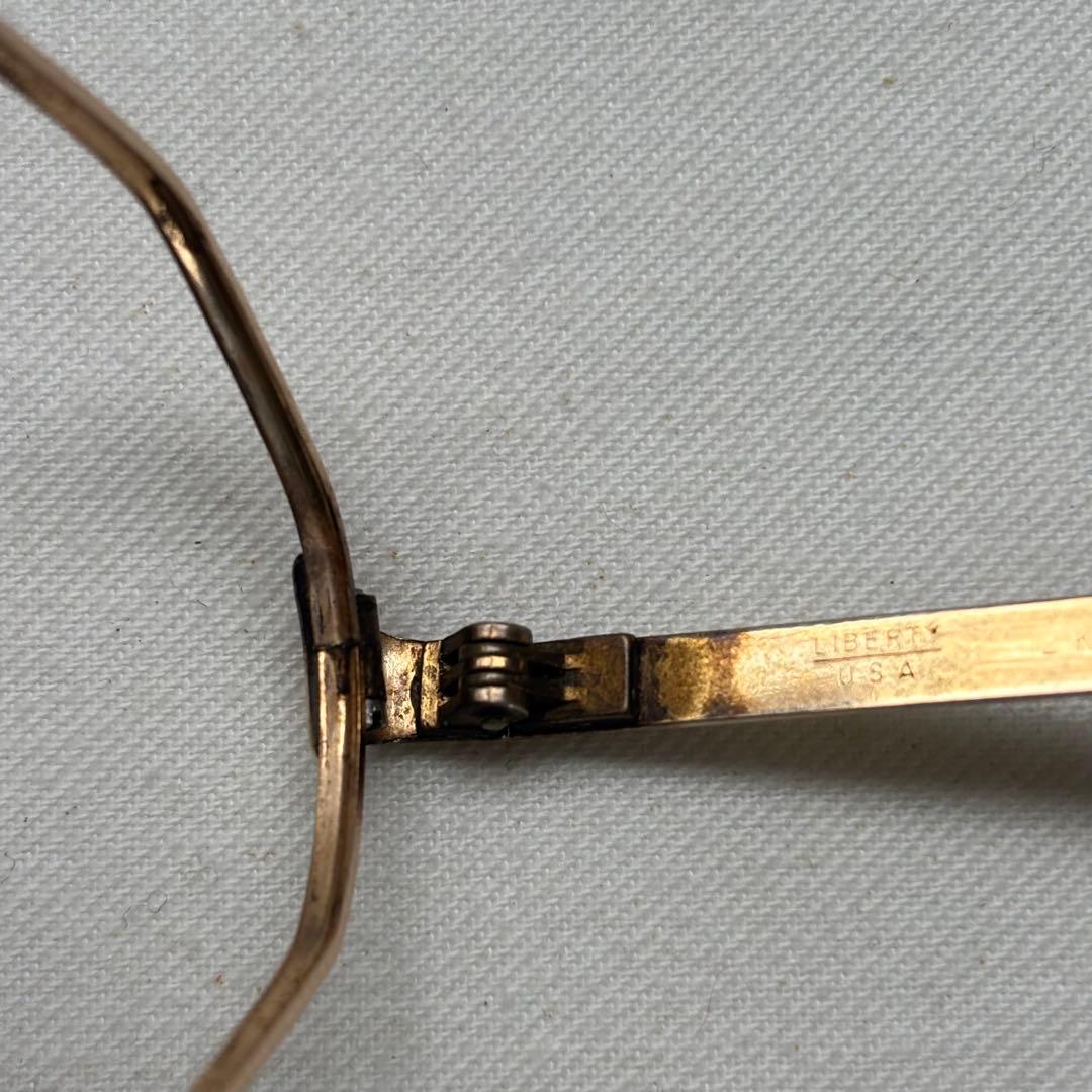 LIBERTY OPTICAL オクタゴン 八角形 メタル 金張 サングラス