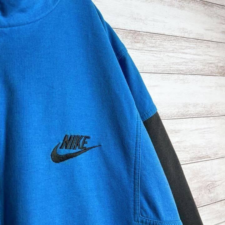 【入手困難!!】ナイキ ✈︎刺繍 ハーフジップ ゆるだぼ 銀タグ 裏起毛