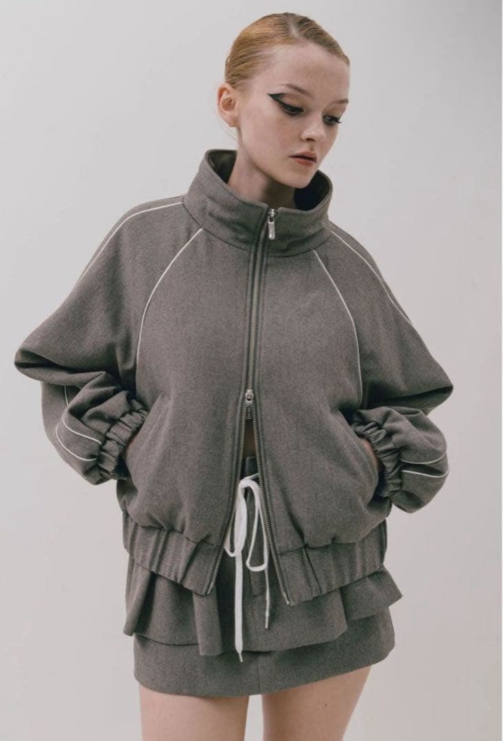 ジャケット・アウター thetoe Brixton track jacket GRAY