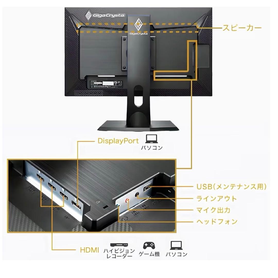 美品 I-O DATA 23.8インチ ゲーミングモニターGiga Crysta
