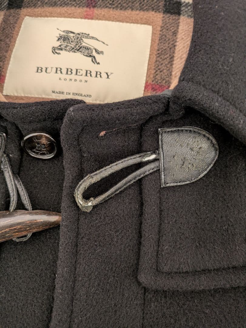 バーバリープローサム　ダッフルコート　イングランド製ビンテージ　黒サイズL