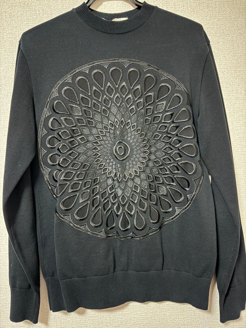 GIVENCHY ジバンシー 17SS ブラックローズニット