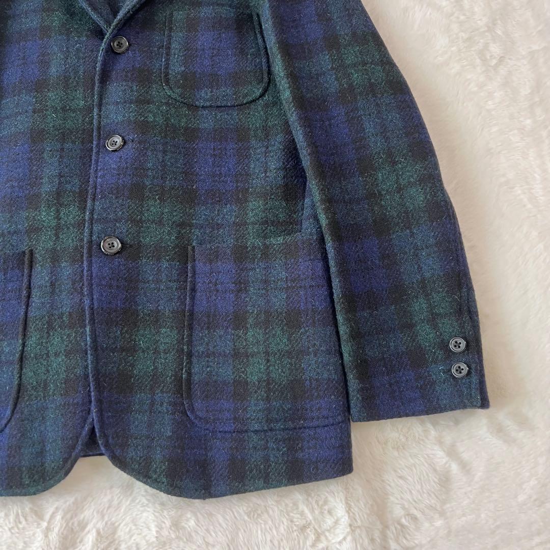 ビームスプラス　ブラックウォッチ　ツイードジャケット　Mサイズ