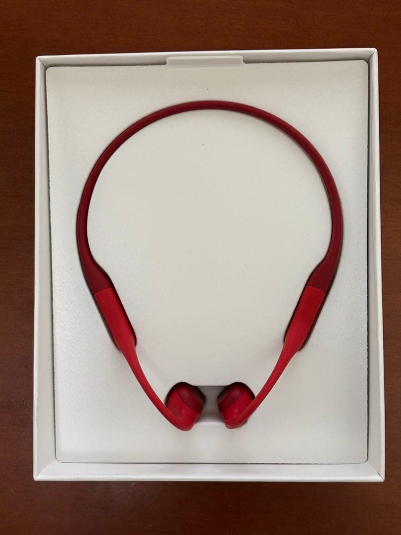 SHOKZ OPENRUN 骨伝導イヤホン レッド