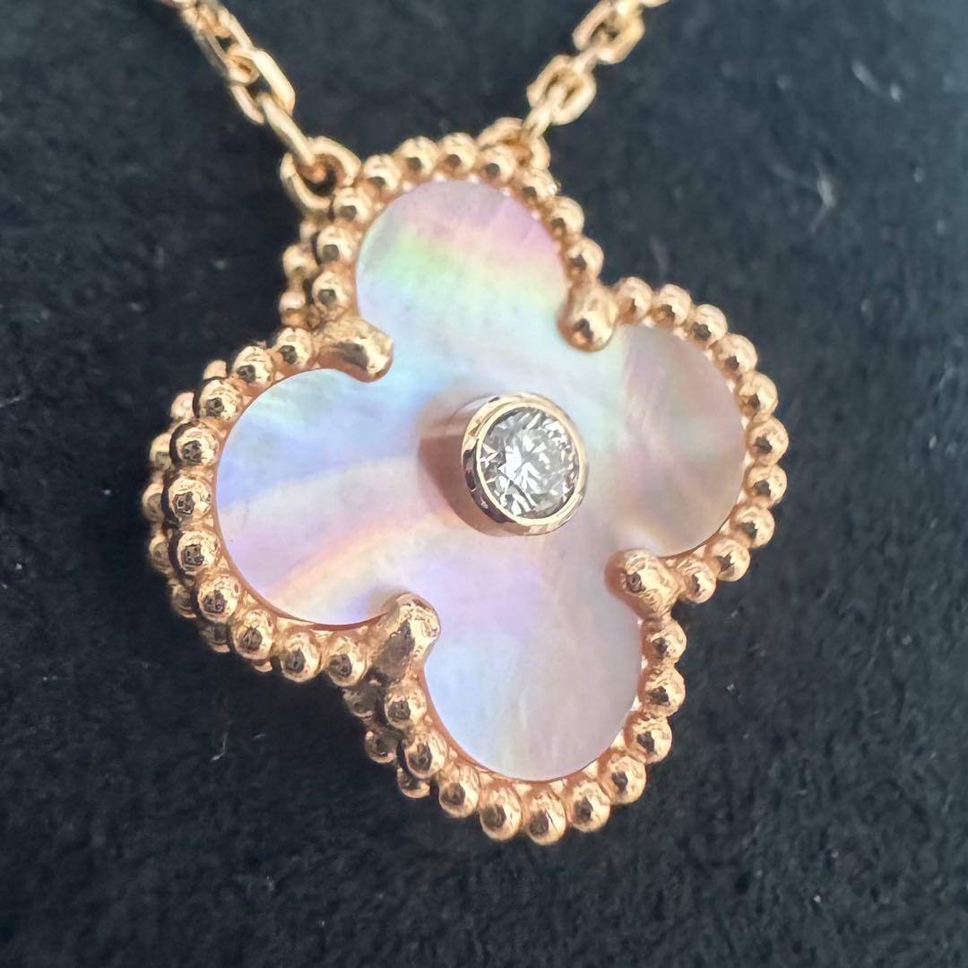 【希少】VCA 2025 ホリデー 20周年 ピンクMOP ネックレス 正規品