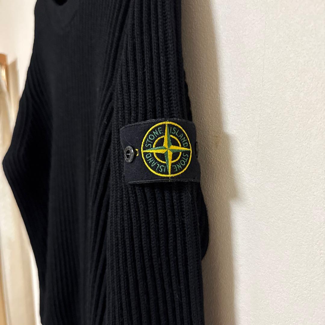【ほぼ新品】STONE  ストーンアイランド クルーネックリブニット