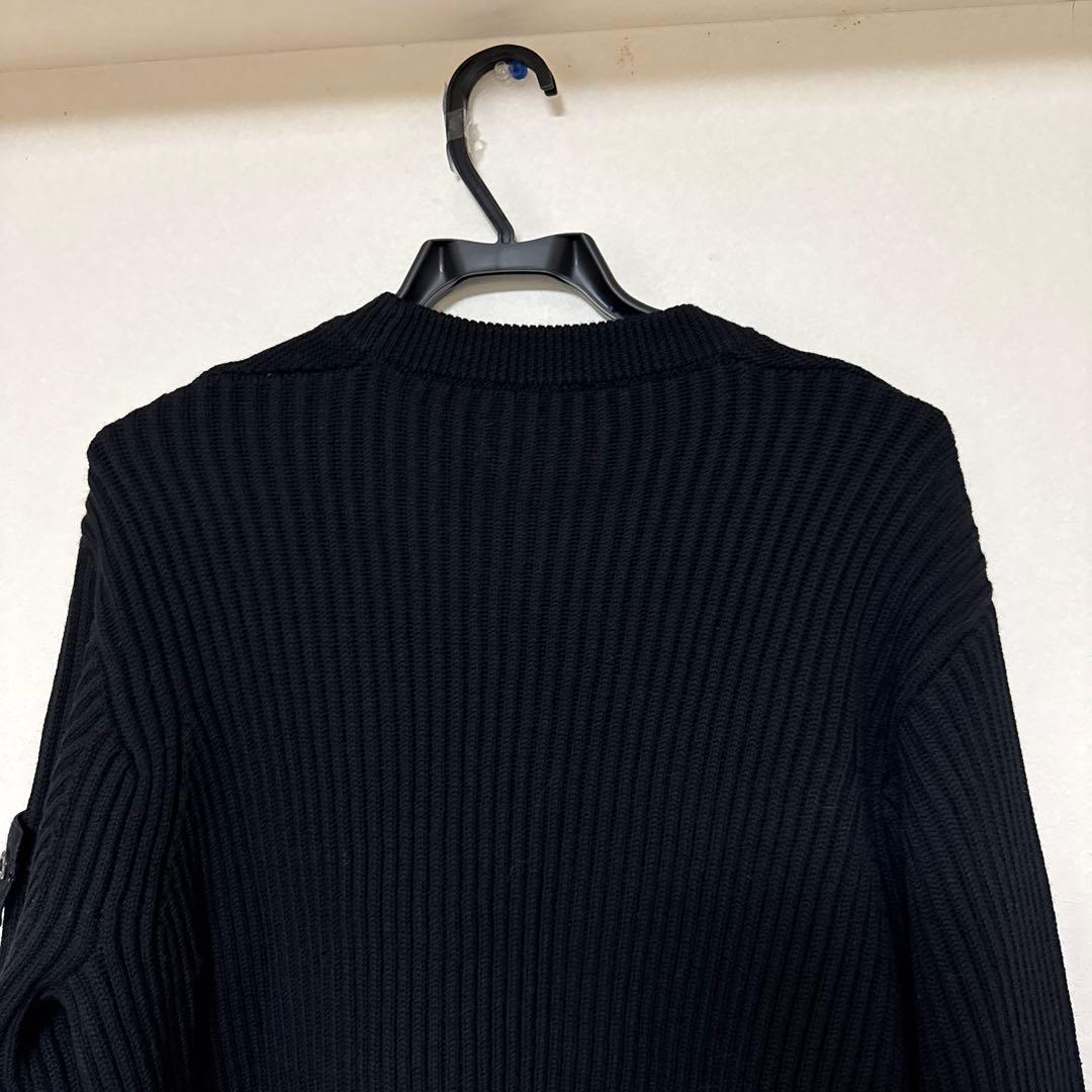 【ほぼ新品】STONE  ストーンアイランド クルーネックリブニット