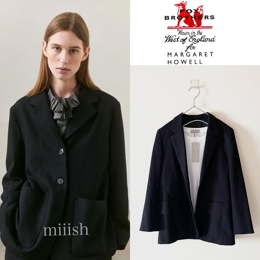 マーガレットハウエル×フォックスブラザーズ フランネルジャケット6.4万 黒