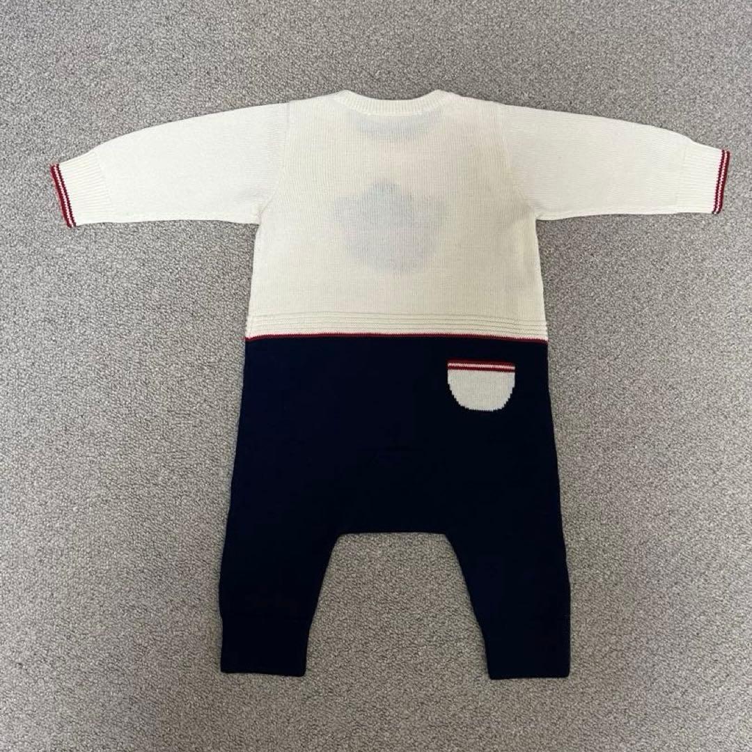 ファミリア　ロンパース　70 インターシャ　くま