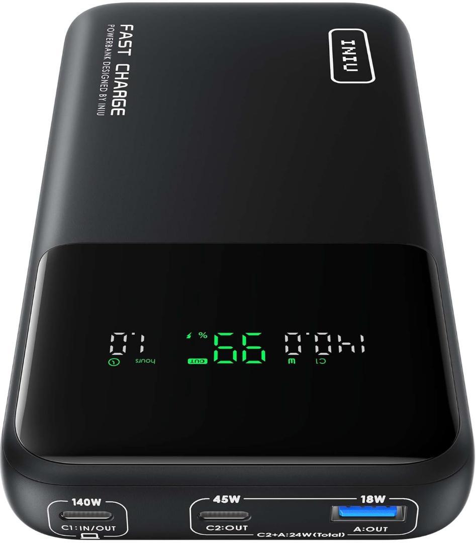 INIU　Power Bank　25000mAh　激速 140W　PSE認証済