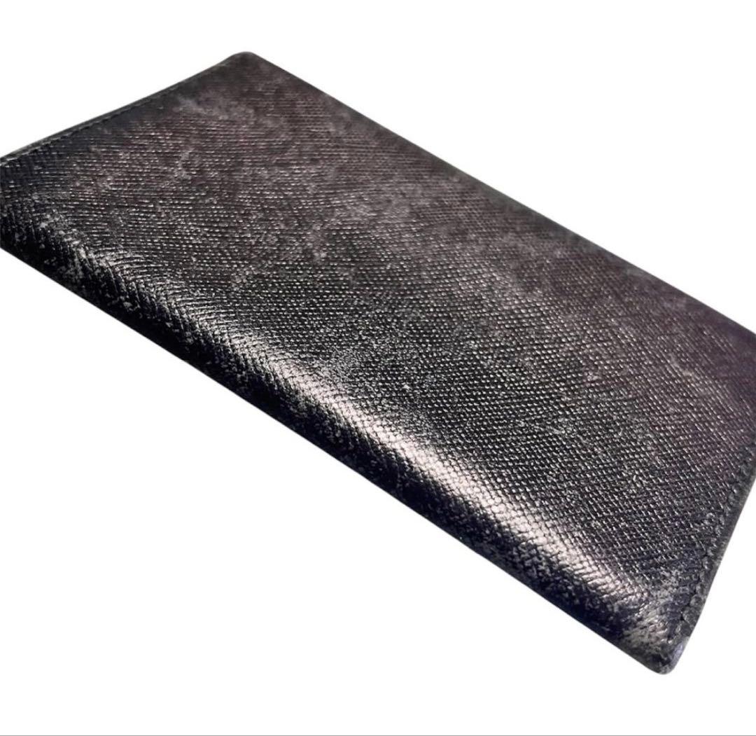 り*り様 PRADA プラダ サフィアーノ レザー カードケース 名刺入れ ブラ