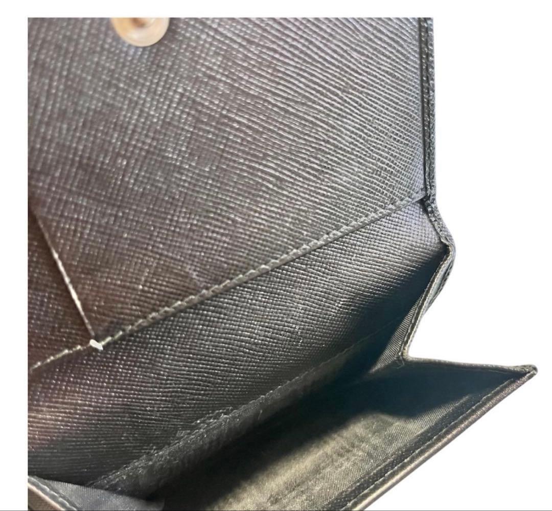 り*り様 PRADA プラダ サフィアーノ レザー カードケース 名刺入れ ブラ