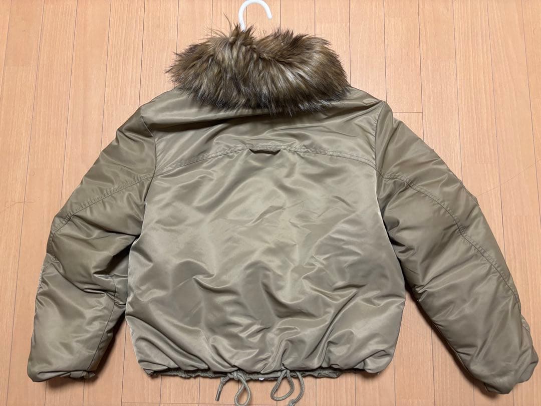 ZARA フェイクファー襟　ボンバージャケットZWCOLLECTION Sサイズ