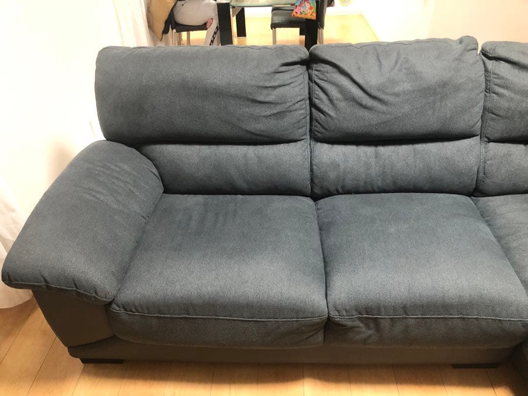 ニトリ　カウチソファ　ダークグレー L字型 コーナーソファ