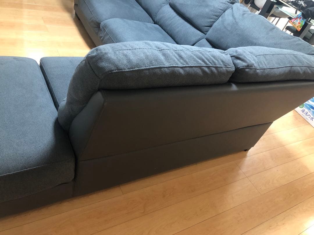 ニトリ　カウチソファ　ダークグレー L字型 コーナーソファ