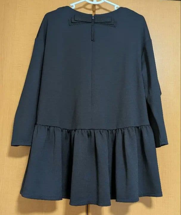 美品 　大きいサイズ　 ローズティアラ　 フリルチュニック　46ネイビー