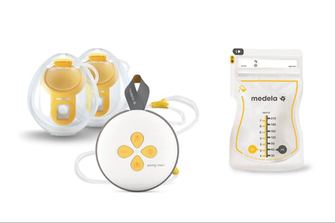 medela メデラ　スイング・マキシハンズフリー両胸　電動さく乳器