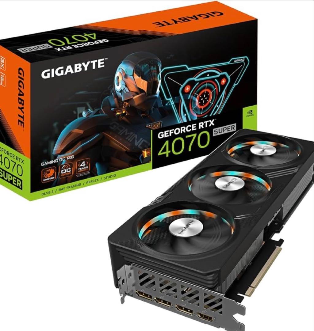 グラフィックボード・グラボ・ビデオカード GIGABYTE GEFORCE RTX 4070 SUPER OC