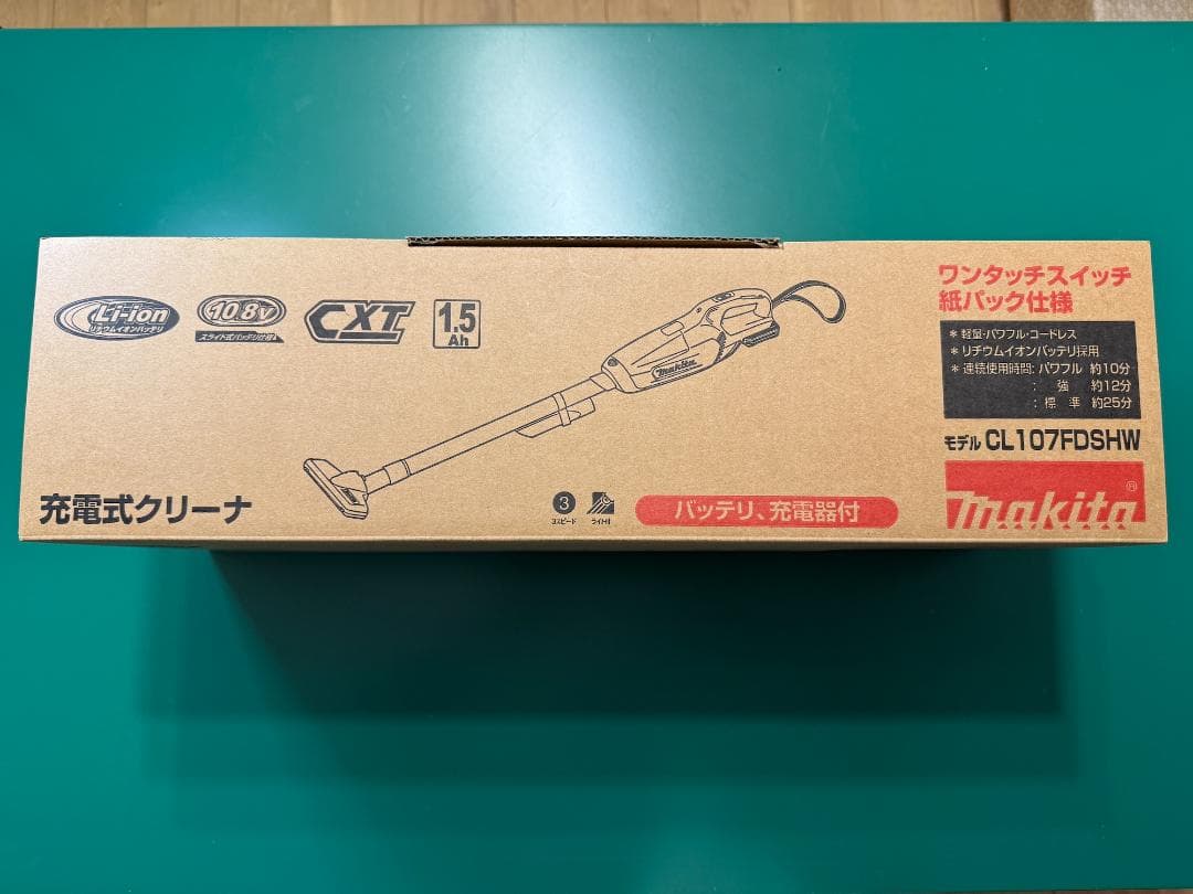 マキタ makita／充電式クリーナ／掃除機／CL107FDSHW／美品中古
