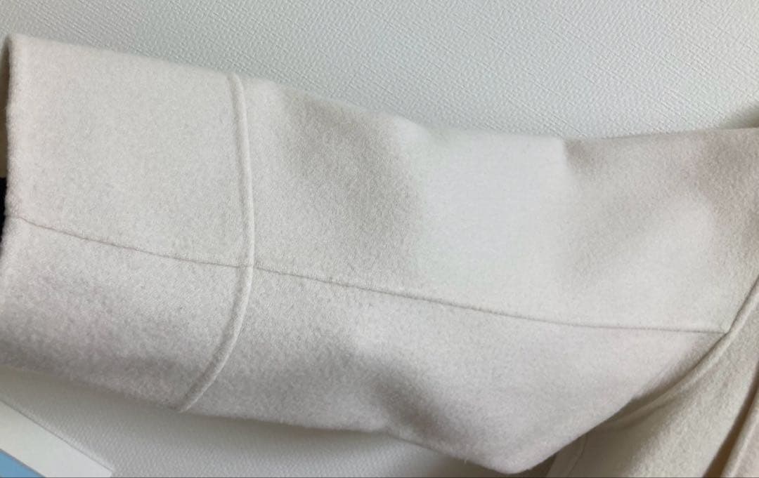 nano・universe スーパー140ウールリバーフードコート 白