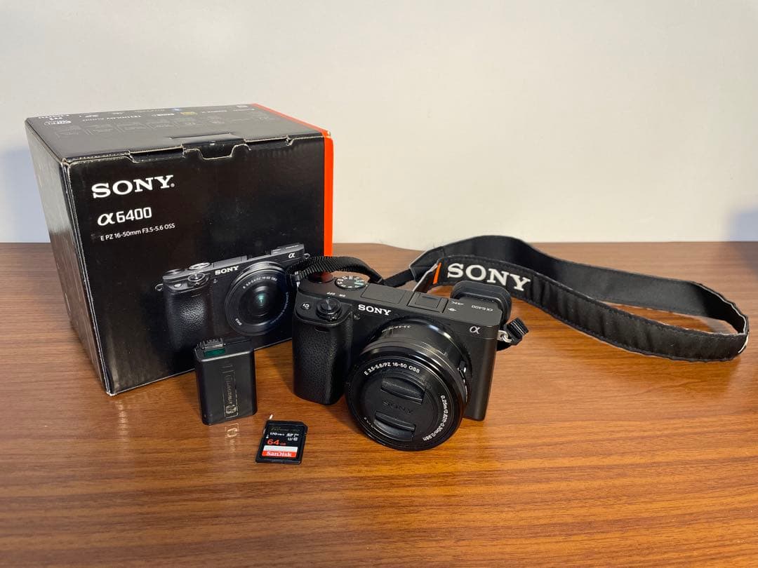 【値下】SONY α6400 レンズ3本付き　運動会・夜景に◎・SD・HDMI付