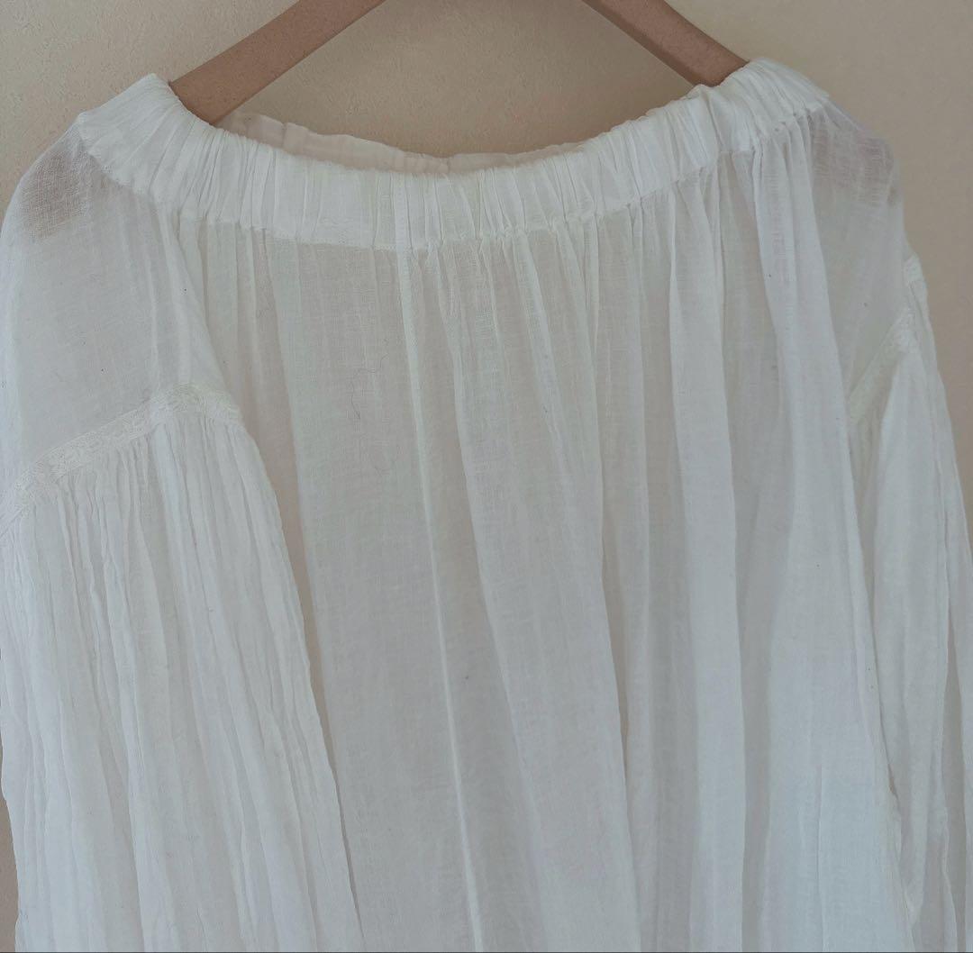 45R 2025ss コットン100% チュニックブラウス