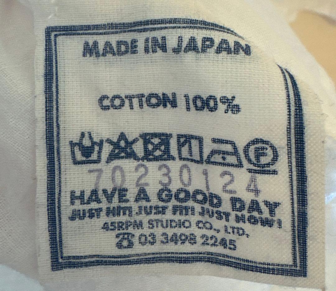 45R 2025ss コットン100% チュニックブラウス