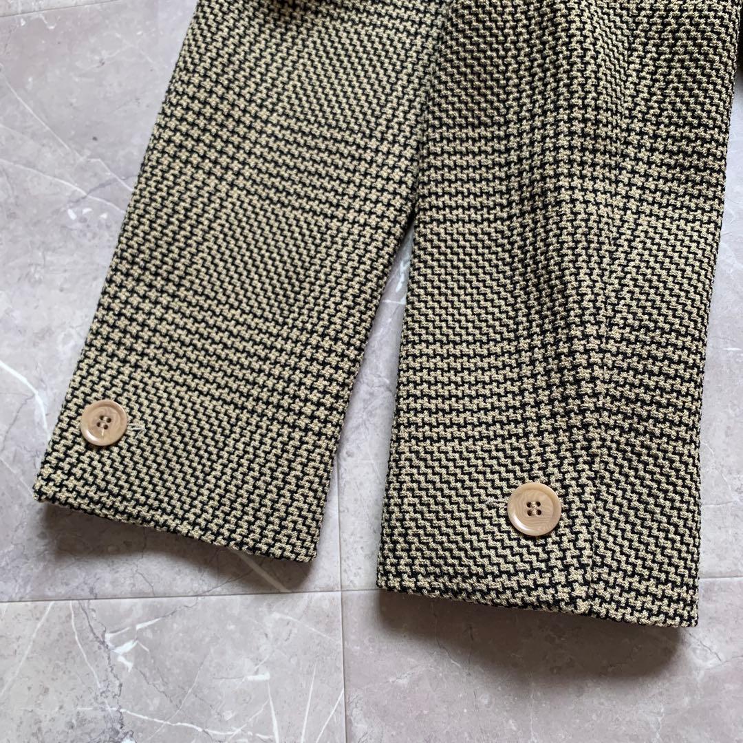 MaxMara マックスマーラ　千鳥格子ジャケット　ラナウール　白タグ　38