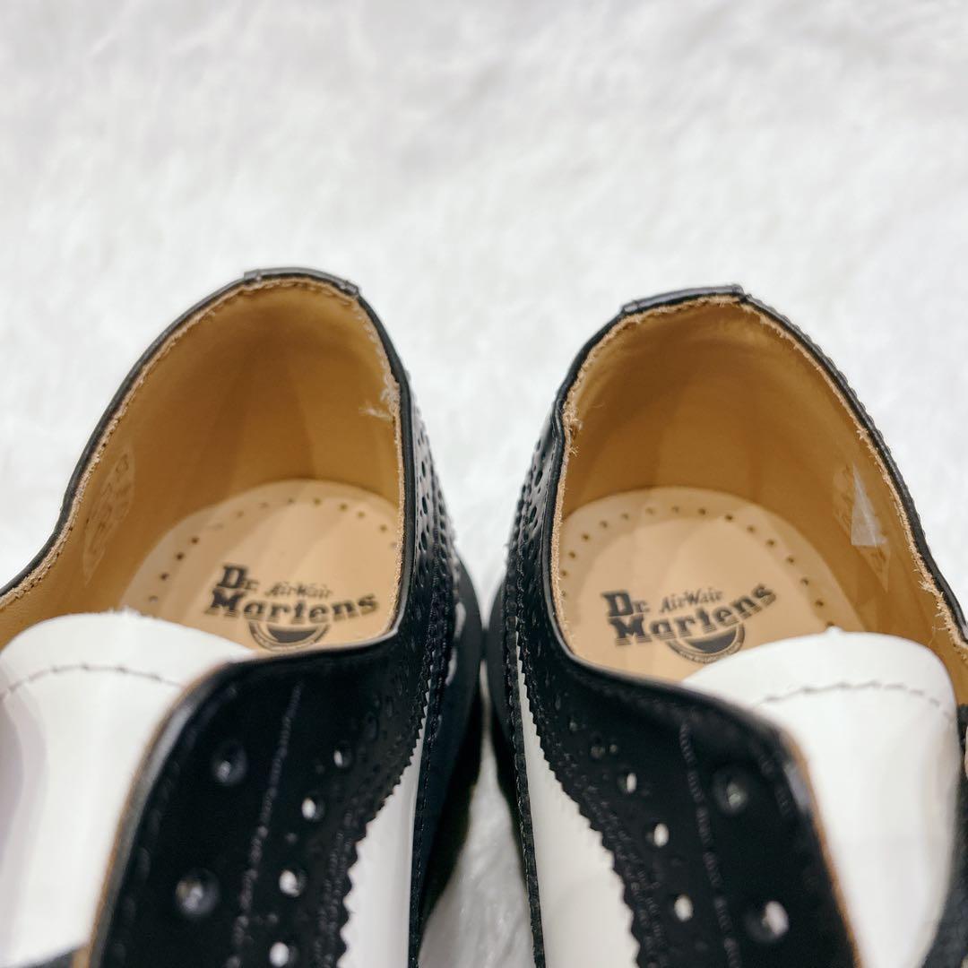 【新品未使用】Dr.Martens ドクターマーチン 白黒 バイカラー UK6