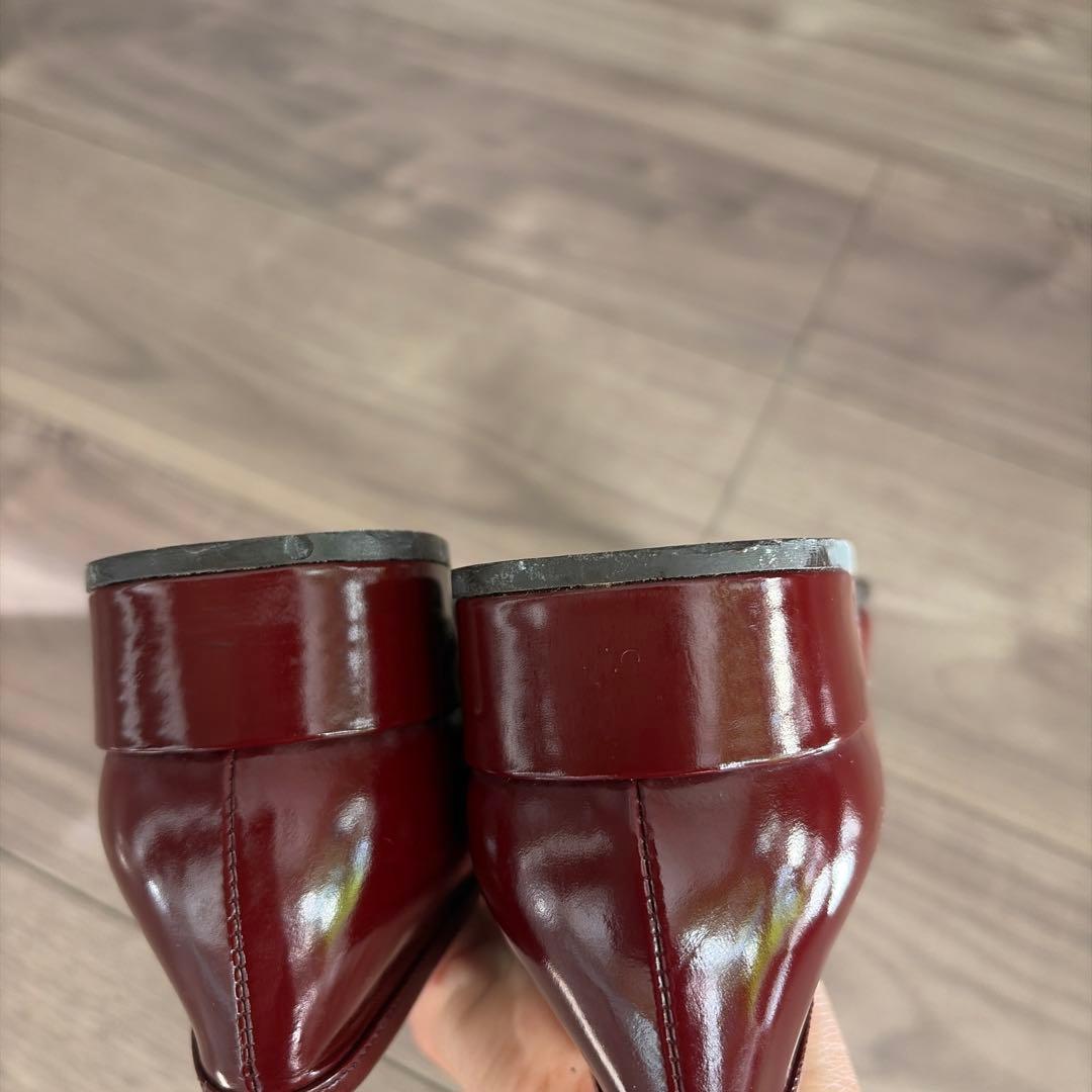 PRADA バーガンディ ローファー　36